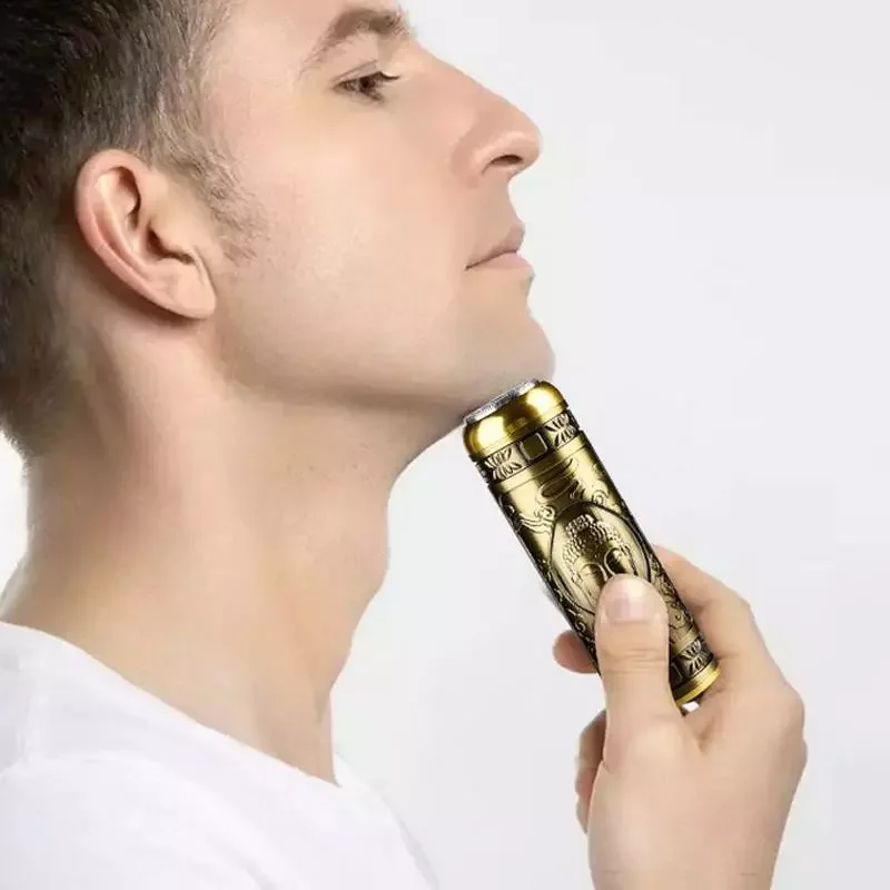 Men's Electric Beard Razor Retro Metal Body Mini Rechargeable Portable Men's Car Rechargeable Beard Razor Comfortables A
Men's Electric Beard Razor Retro Metal Body Mini Rechargeable Portable Men's Car Rechargeable Beard Razor Comfortables A