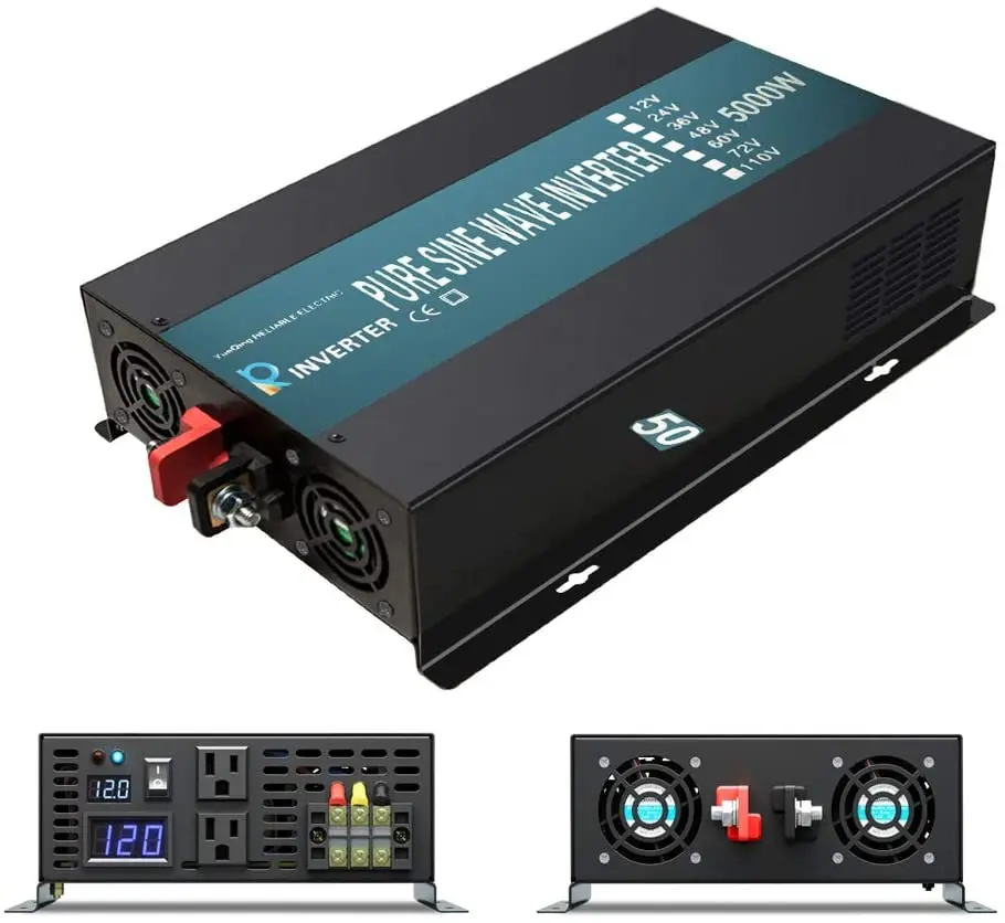 5000w Pure Sine Power Inverter 12V24V 36V 48V DC to AC 110V 120V 220V 230V 240V Customizable Off-grid Home Use Solar Inverters
5000w Pure Sine Power Inverter 12V24V 36V 48V DC to AC 110V 120V 220V 230V 240V Customizable Off-grid Home Use Solar Inverters