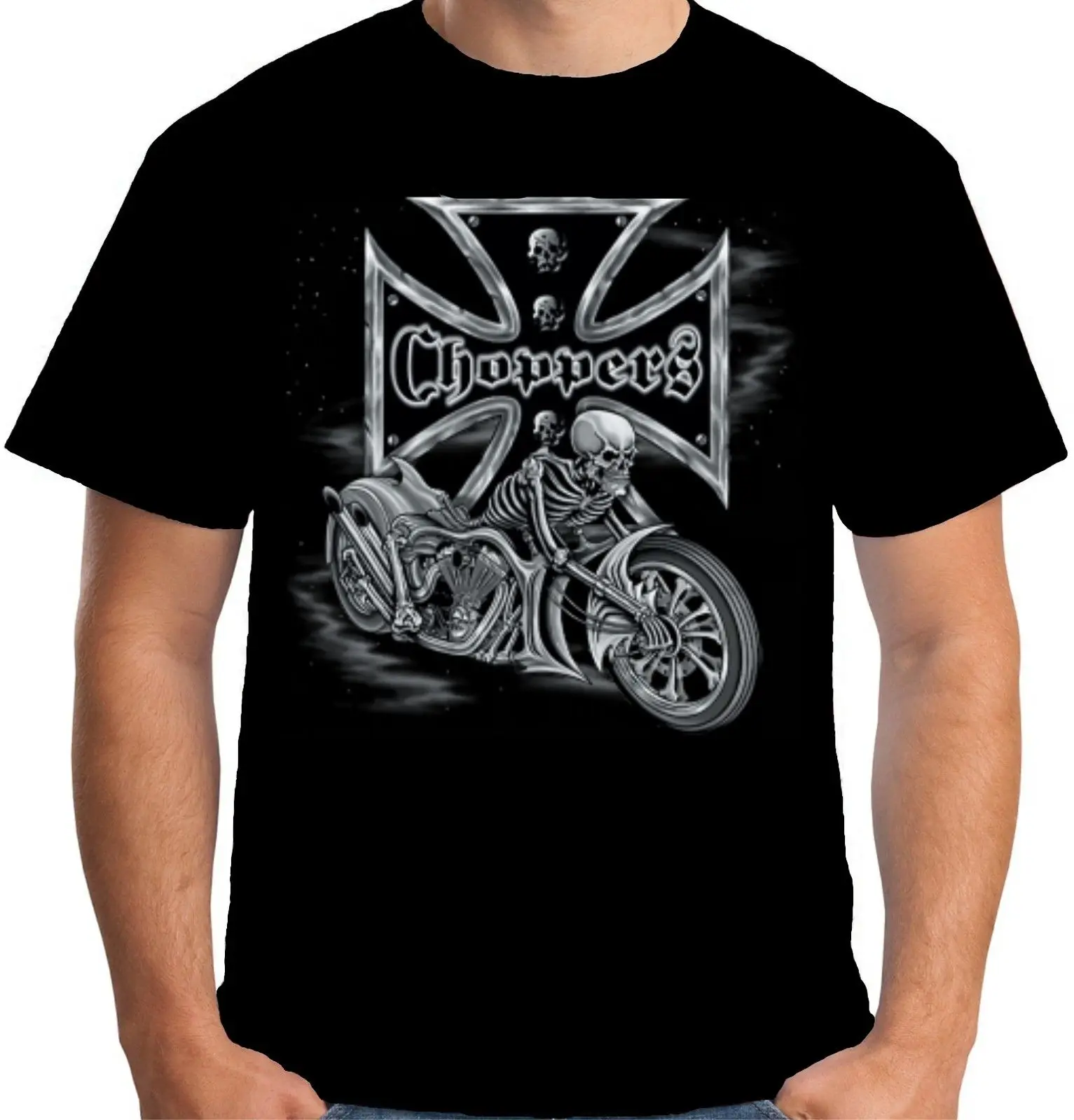 Evil Chopper Motorcycle Goth Skeleton Skull Biker T-Shirt 100% Cotton O-Neck Summer Short Sleeve Casual Mens T-shirt Size S-3XL 
Evil Chopper Motorcycle Goth Skeleton Skull Biker T-Shirt 100% Cotton O-Neck Summer Short Sleeve Casual Mens T-shirt Size S-3XL