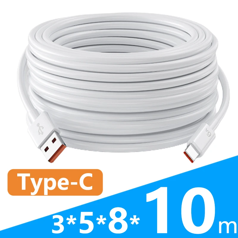 3/5/8/10M USB Type C Extendded Long Fast Charging Cable Cord For Samsung Xiaomi Huawei Laptop Tablet Type-C Charger Data Line
3/5/8/10M USB Type C Extendded Long Fast Charging Cable Cord For Samsung Xiaomi Huawei Laptop Tablet Type-C Charger Data Line