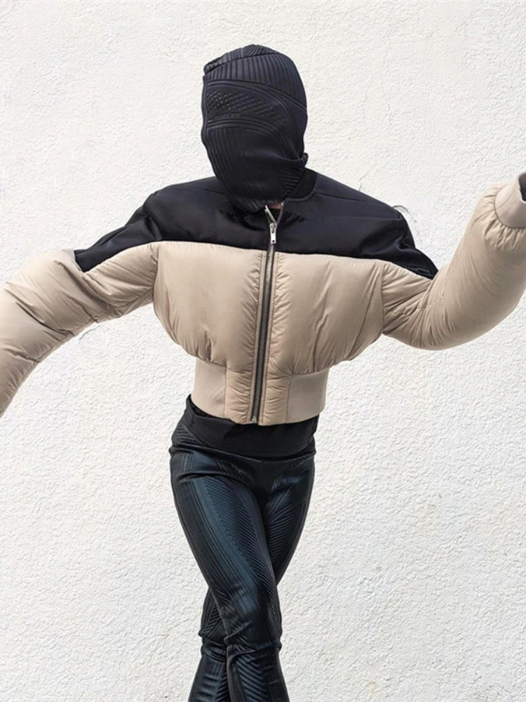 Fashion Stand Collar Patchwork Thick Warm Bubble Coats Women 2022 Winter Casual Zip Up Puffer Jackets Khaki Parkas Streetwear
Fashion Stand Collar Patchwork Thick Warm Bubble Coats Women 2022 Winter Casual Zip Up Puffer Jackets Khaki Parkas Streetwear