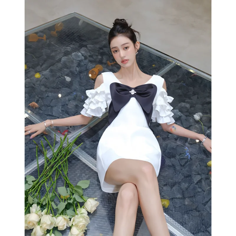 Женское платье с рукавами-фонариками и бантом, в Корейском стиле
Женское платье с рукавами-фонариками и бантом, в Корейском стиле