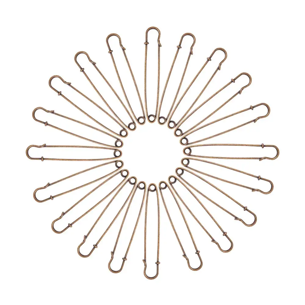 20PCS 4"(10cm) Safety Pins Extra Large Heavy Duty Safety Pins for Blankets Skirts Kilts Knitted Fabric Crafts - 2colors
20PCS 4"(10cm) Safety Pins Extra Large Heavy Duty Safety Pins for Blankets Skirts Kilts Knitted Fabric Crafts - 2colors