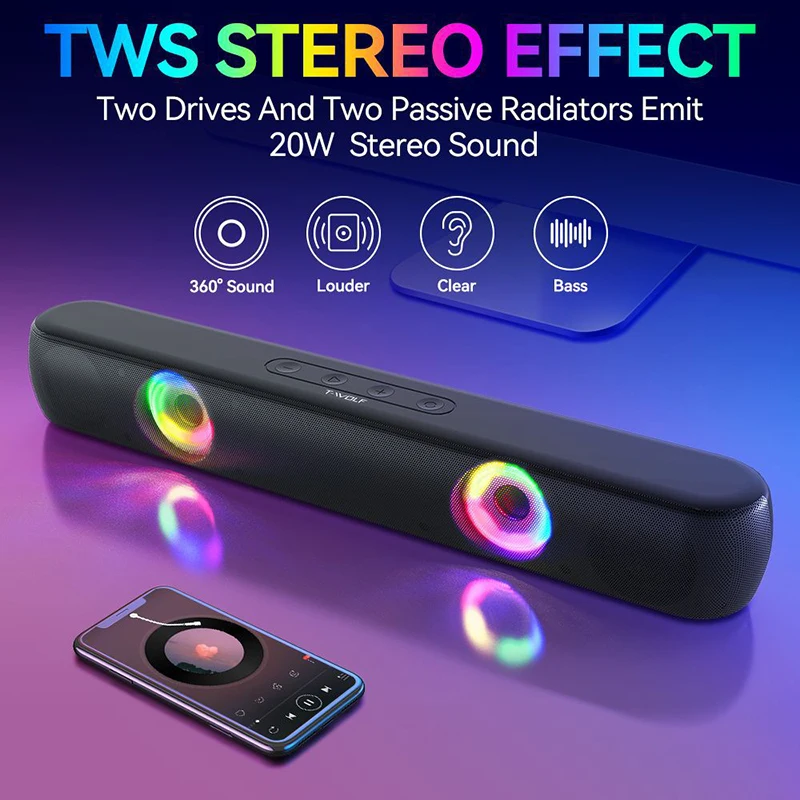 Домашняя Bluetooth-Колонка RGB с подсветкой, игровой саундбокс, Саундбар для телевизора, компьютерная мультимедийная 3D стерео аудиосистема Type-C, беспроводной сабвуфер, радио
Домашняя Bluetooth-Колонка RGB с подсветкой, игровой саундбокс, Саундбар для телевизора, компьютерная мультимедийная 3D стерео аудиосистема Type-C, беспроводной сабвуфер, радио