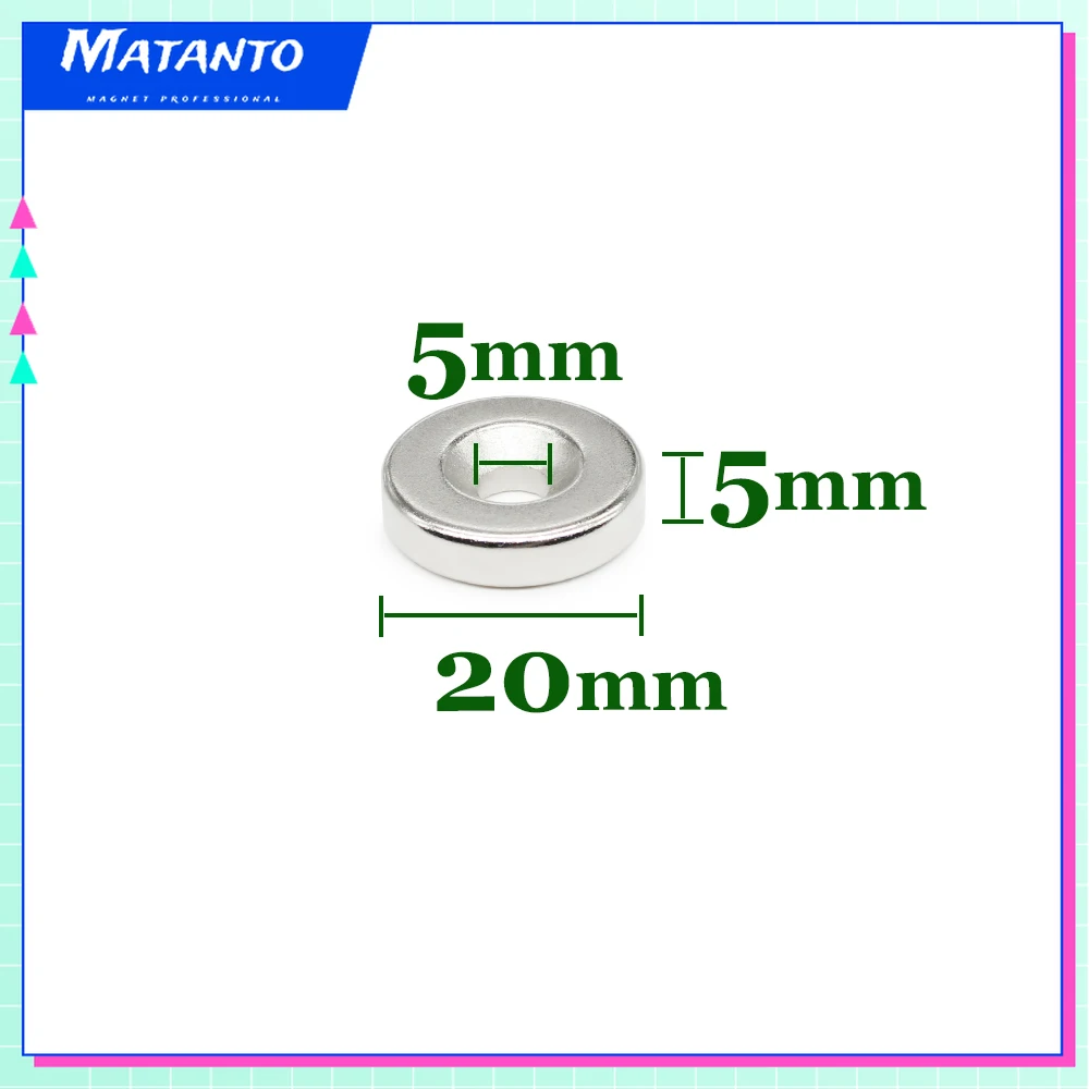 2/5/10/15/20/30/50PCS 20x5-5 Round Strong Powerful Magnets With Hole 20*5 Hole 5mm Rare Earth Neodymium Magnet 20x5-5mm 20*5-5
2/5/10/15/20/30/50PCS 20x5-5 Round Strong Powerful Magnets With Hole 20*5 Hole 5mm Rare Earth Neodymium Magnet 20x5-5mm 20*5-5