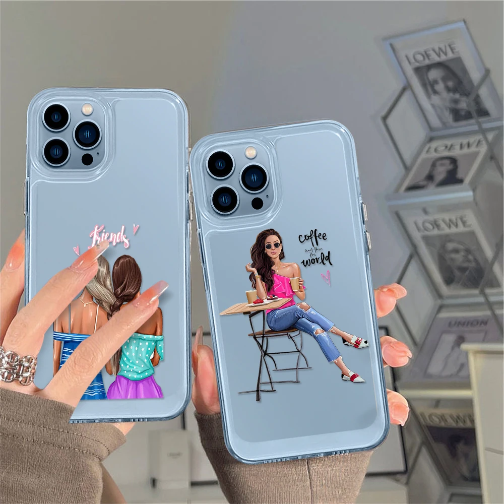 Clear Phone Case for iPhone 14 13 12 11 Pro Max Mini XS XR X INS Fashion Girl Shell Fundas Back Cover for iPhone14promax Capa
Clear Phone Case for iPhone 14 13 12 11 Pro Max Mini XS XR X INS Fashion Girl Shell Fundas Back Cover for iPhone14promax Capa