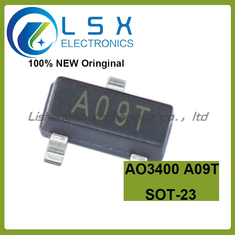 

50PCS AO3400 SOT23 AO3400A SOT-23 A09T SOT23-3 SMD New and Original IC Chipset