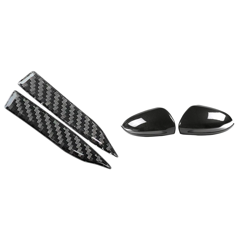2 Pcs Anti-Scratch Trim Sticker, Anti-Collision Strip & 2 Pcs Carbon Fiber ABS Side Rear View Mirror Cover Trim
2 Pcs Anti-Scratch Trim Sticker, Anti-Collision Strip & 2 Pcs Carbon Fiber ABS Side Rear View Mirror Cover Trim