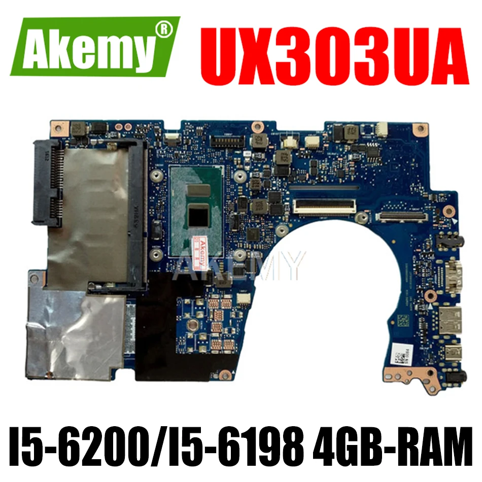 Akemy UX303UA Motherboard For Asus UX303UA UX303U UX303UB U303U Laptop Mainboard 4G/I5-6200U/I5-6198U 90NB08V0-R00010
Akemy UX303UA Motherboard For Asus UX303UA UX303U UX303UB U303U Laptop Mainboard 4G/I5-6200U/I5-6198U 90NB08V0-R00010