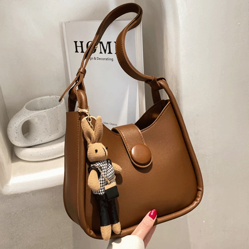 Popular Small Women's Bags Fashion Solid Color Armpit Shoulder Bag Trendy Vintage Handbag Foreign Style Pendant Messenger Purses
Popular Small Women's Bags Fashion Solid Color Armpit Shoulder Bag Trendy Vintage Handbag Foreign Style Pendant Messenger Purses