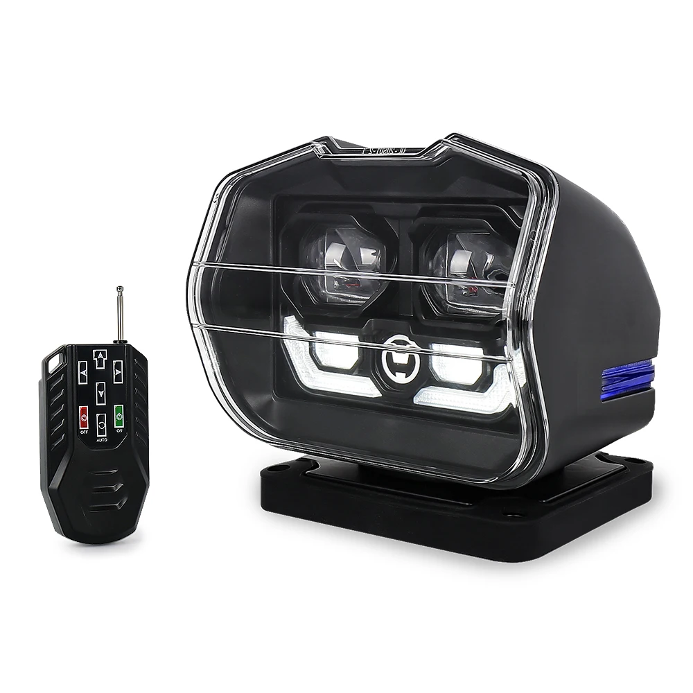 Wireless Remote Control Searchlight 360 Rotating Work Light for Off-Road Home Security Farm Field Protection Emergency Lighting 
Wireless Remote Control Searchlight 360 Rotating Work Light for Off-Road Home Security Farm Field Protection Emergency Lighting