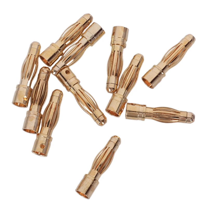 10PCS Gold Tone 4mm banana plug Male Banana Plug Bullet Connector Replacements Accessories
10PCS Gold Tone 4mm banana plug Male Banana Plug Bullet Connector Replacements Accessories