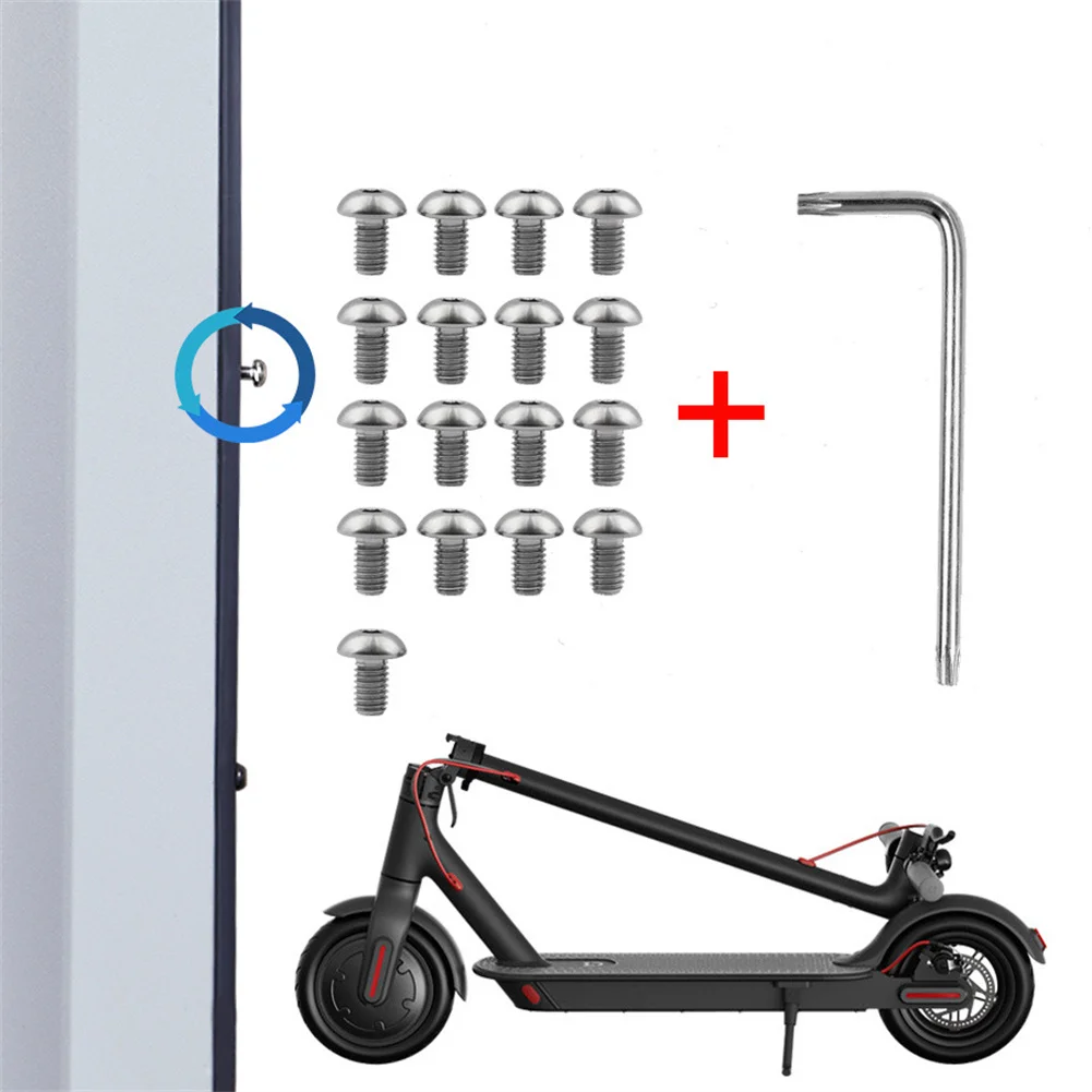 17pcs Electric Scooter Bottom Cover Steel Screws For Xiaomi M365 Pro Pro2 1S Scooter Battery Bottom Plate Torx Screws Accessory
17pcs Electric Scooter Bottom Cover Steel Screws For Xiaomi M365 Pro Pro2 1S Scooter Battery Bottom Plate Torx Screws Accessory