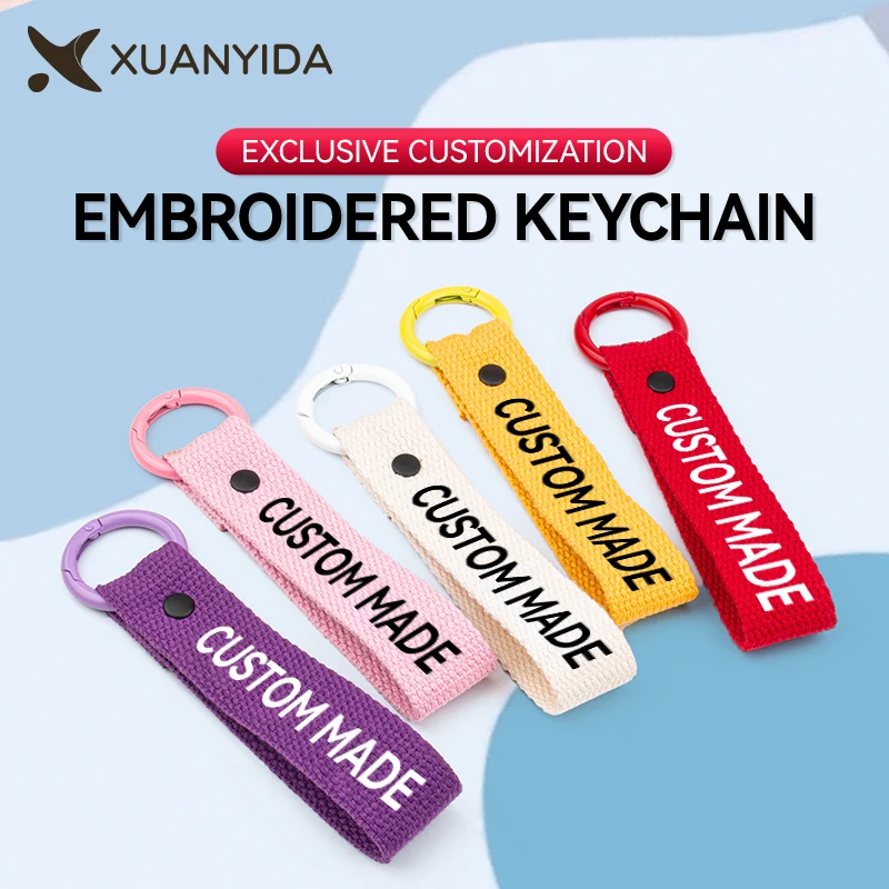 Xuanyida Personalized Webbing Keychain Motorcycle Keyring Embroidery Size 14*2.5cm Chains For Aviation Gifts
Xuanyida Personalized Webbing Keychain Motorcycle Keyring Embroidery Size 14*2.5cm Chains For Aviation Gifts