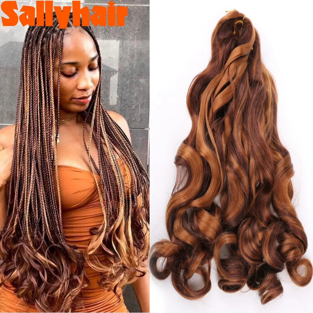Sallyhair Synthetic Spiral Curls 22“Crochet Braiding Hair French Curly High Temperature Loose Wave Curl Braiding Hair Extensions
Sallyhair Synthetic Spiral Curls 22“Crochet Braiding Hair French Curly High Temperature Loose Wave Curl Braiding Hair Extensions
