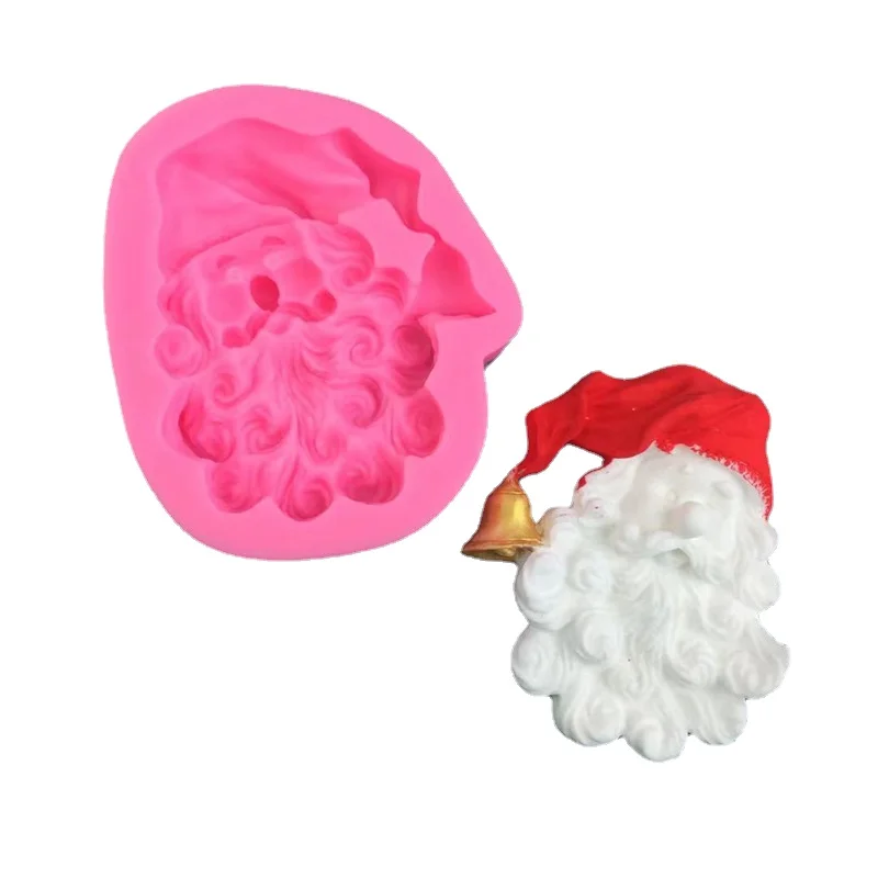 

Santa Claus Silica Gel Sugar Turning Mold DIY Baking Cake Decoration Chocolate Clay Glue Dropping Mold