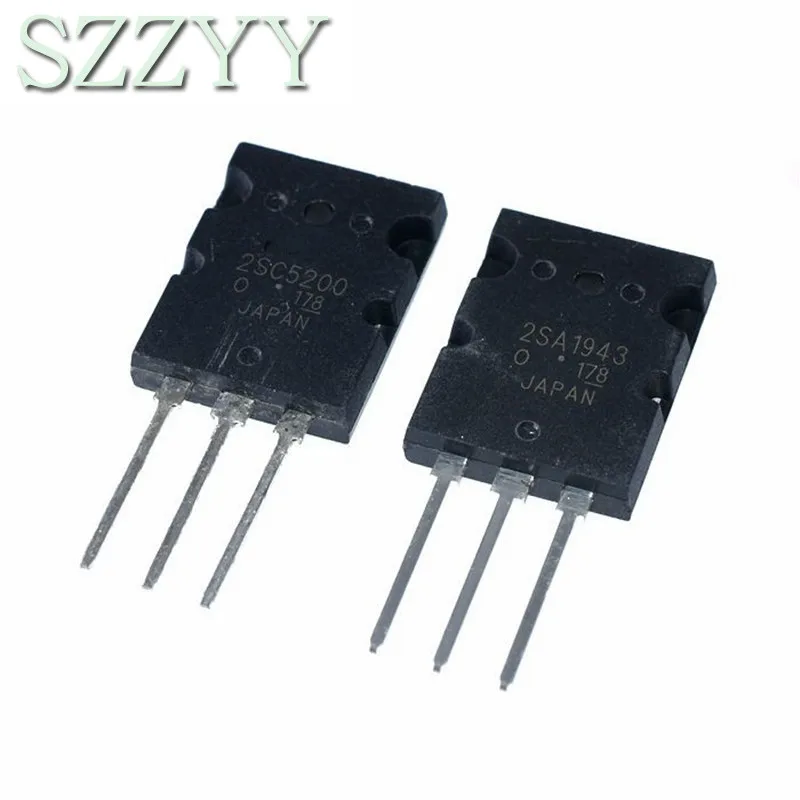 2SA1943 3PCS +2SC5200 3PCS Power transistor large chip TO-264=6PCS 1943 5200 free delivery
2SA1943 3PCS +2SC5200 3PCS Power transistor large chip TO-264=6PCS 1943 5200 free delivery