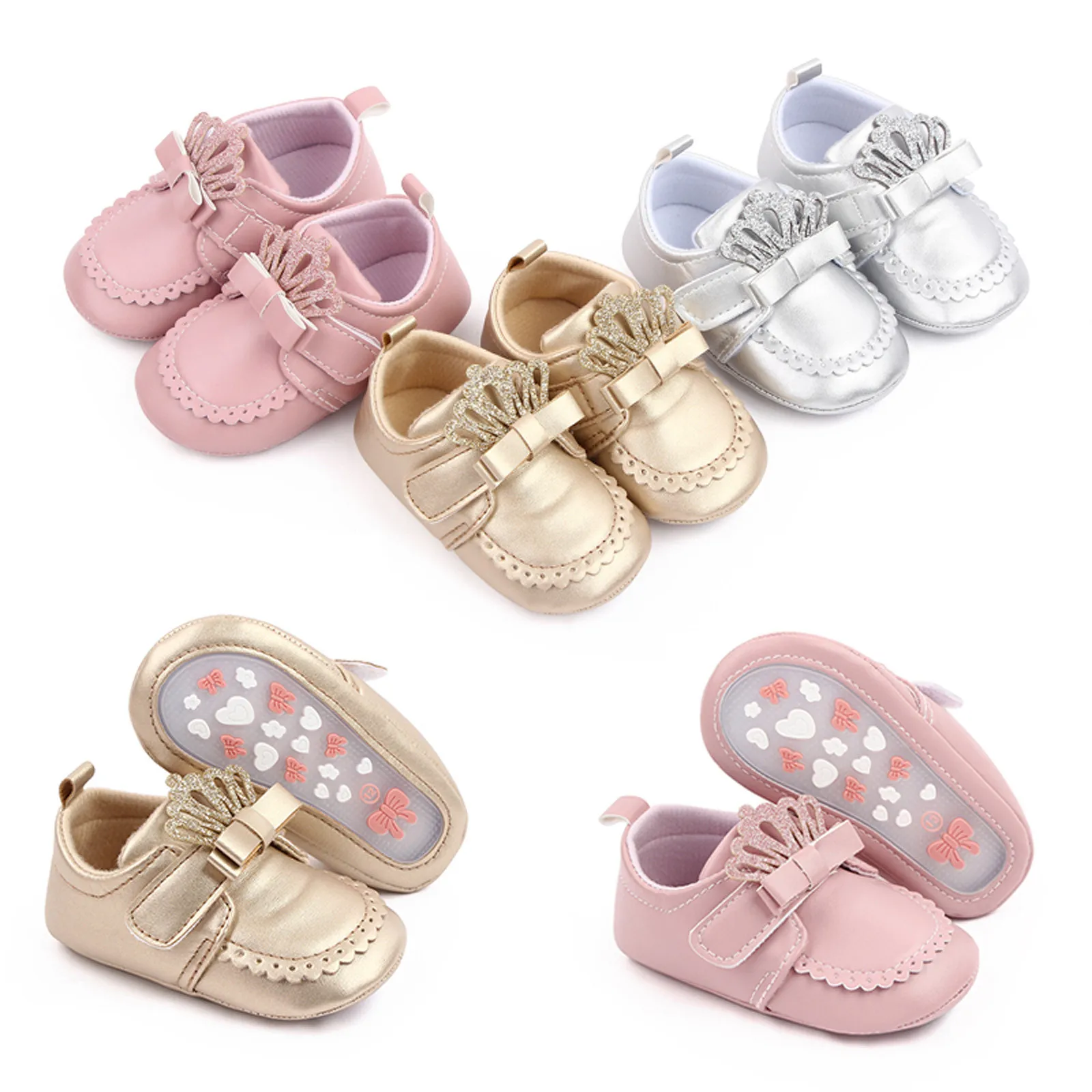 Newborn Baby Boy Girl Shoes Summer Soft Sole Anti-slip Crown PU Leather Breathable Infant Princess Sandals Toddler Walkers
Newborn Baby Boy Girl Shoes Summer Soft Sole Anti-slip Crown PU Leather Breathable Infant Princess Sandals Toddler Walkers