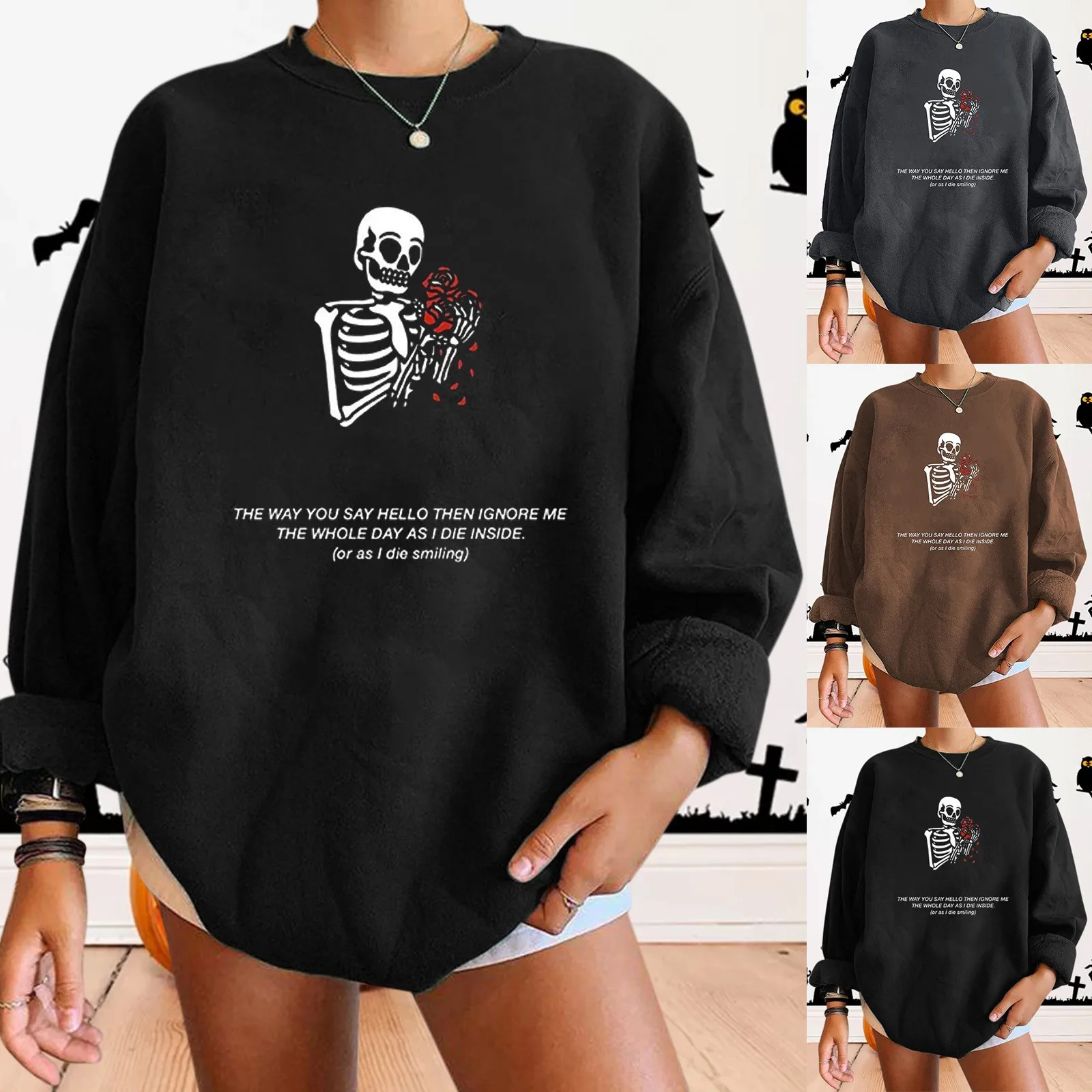 Casual Short Sleeve Womens Hoodless Loose Full Zip Sweatshirt Round Neck Casual Pullover Tops Fit Long Ladies Blue Sweatshirts
Casual Short Sleeve Womens Hoodless Loose Full Zip Sweatshirt Round Neck Casual Pullover Tops Fit Long Ladies Blue Sweatshirts