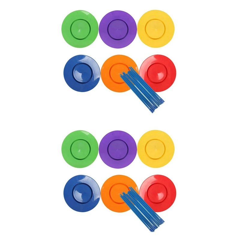 12 Sets Plastic Spinning Plate Juggling Props Performance Tools Kids Children Practicing Balance Skills Toy Home Outdoor
12 Sets Plastic Spinning Plate Juggling Props Performance Tools Kids Children Practicing Balance Skills Toy Home Outdoor