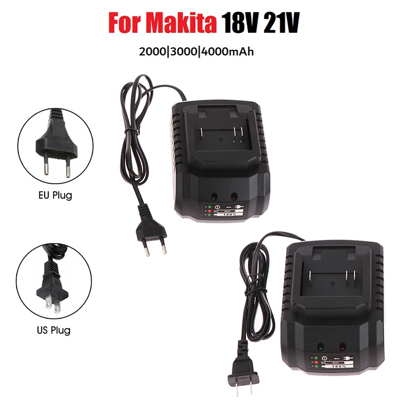 EU/US Battery Charger Replacement For Makita Model 21V Li-ion Electric Drill Grinder Charger Universal Makita Charger US/EU Plug
EU/US Battery Charger Replacement For Makita Model 21V Li-ion Electric Drill Grinder Charger Universal Makita Charger US/EU Plug