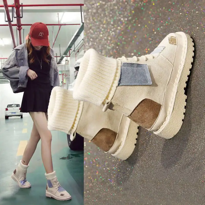 Ladies Casual Shoes Lace-up Fashion Sneakers Platform Snow Boots Winter Women Boots Thickened Warm Plush Women's Cotto Shoes
Ladies Casual Shoes Lace-up Fashion Sneakers Platform Snow Boots Winter Women Boots Thickened Warm Plush Women's Cotto Shoes