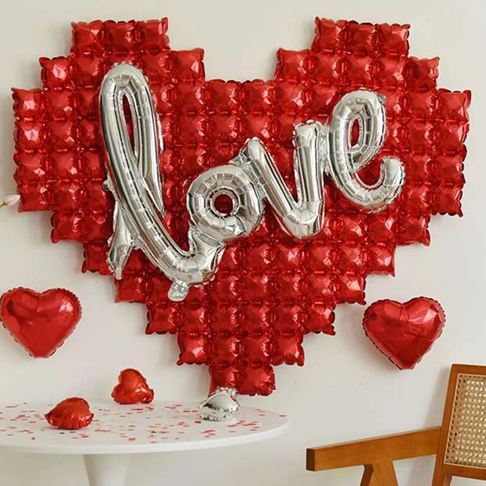 Wedding Decor Aluminum Foil Balloon Heart Shaped Plaid Background Wall Balloons Party Supplies Anniversary Confession Balloons
Wedding Decor Aluminum Foil Balloon Heart Shaped Plaid Background Wall Balloons Party Supplies Anniversary Confession Balloons
