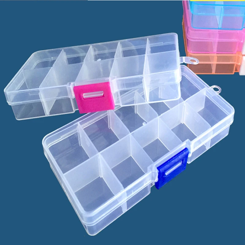 10 Grids PP Plastic Box Adjustable Jewelry Beads Pills Nail Art Tips Storage Box Case Hard Transparent Plastic Jewelry Tool Box
10 Grids PP Plastic Box Adjustable Jewelry Beads Pills Nail Art Tips Storage Box Case Hard Transparent Plastic Jewelry Tool Box