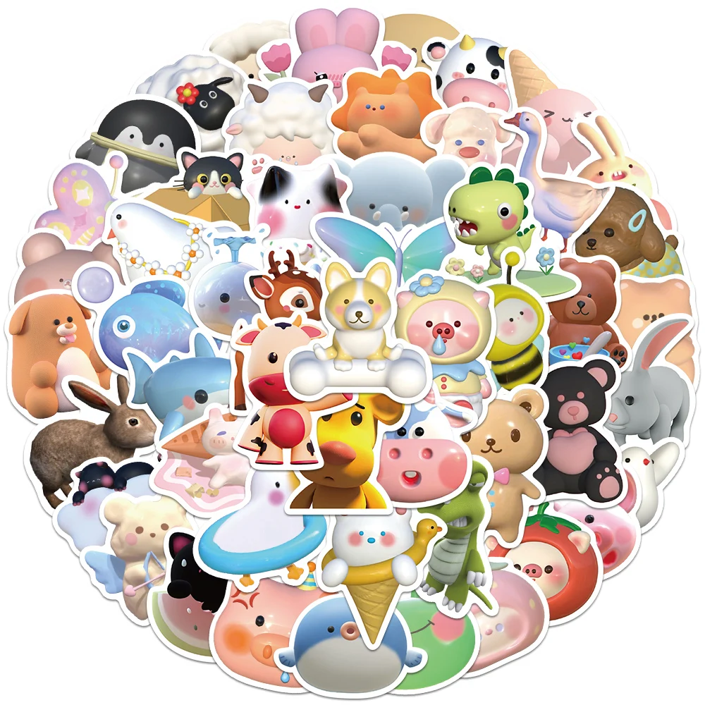 10/25/52pcs Cartoon 3D Animal Cute Stickers Graffiti Laptop Luggage Guitar Decoration Stickers Toys
10/25/52pcs Cartoon 3D Animal Cute Stickers Graffiti Laptop Luggage Guitar Decoration Stickers Toys