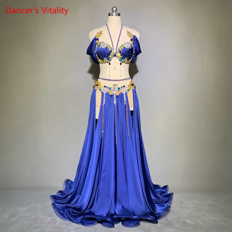 Women belly dance Performance suit adult child belly dance Professional Competition suit bra split skirt 2pcs for dance wear
Women belly dance Performance suit adult child belly dance Professional Competition suit bra split skirt 2pcs for dance wear