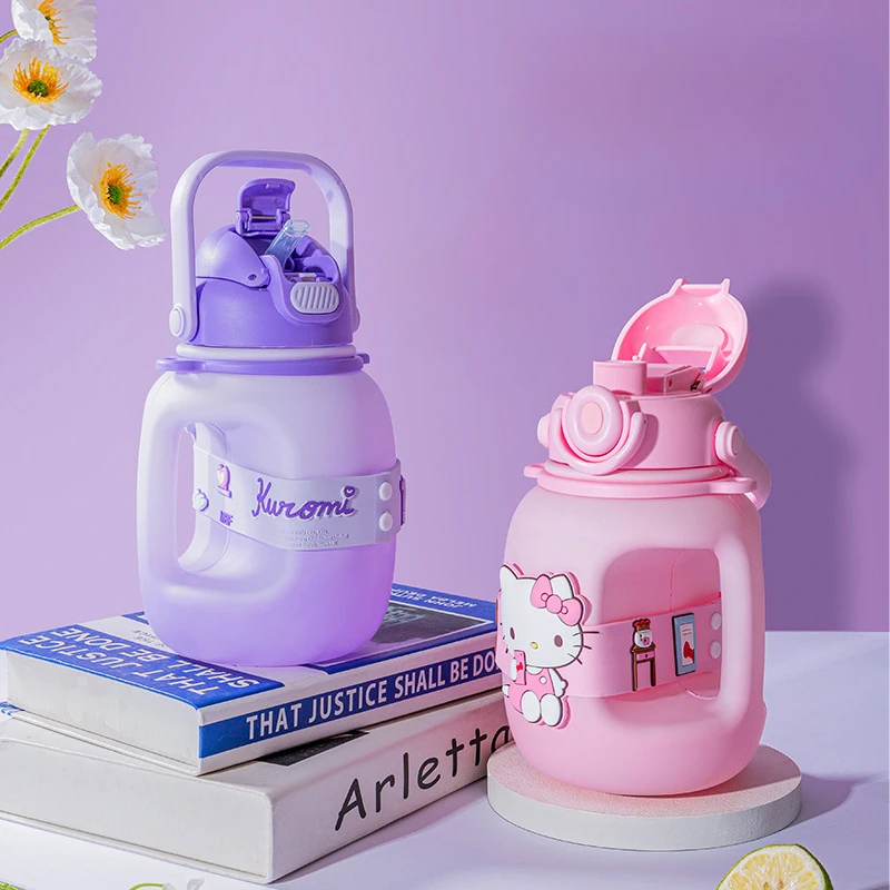 Kawaii Sanrio Hello Kitty Cinnamoroll Kuromi Water Cup Straw Pot Belly Cup Cartoon Kettle High Capacity Portable Good Look Gift 
Kawaii Sanrio Hello Kitty Cinnamoroll Kuromi Water Cup Straw Pot Belly Cup Cartoon Kettle High Capacity Portable Good Look Gift