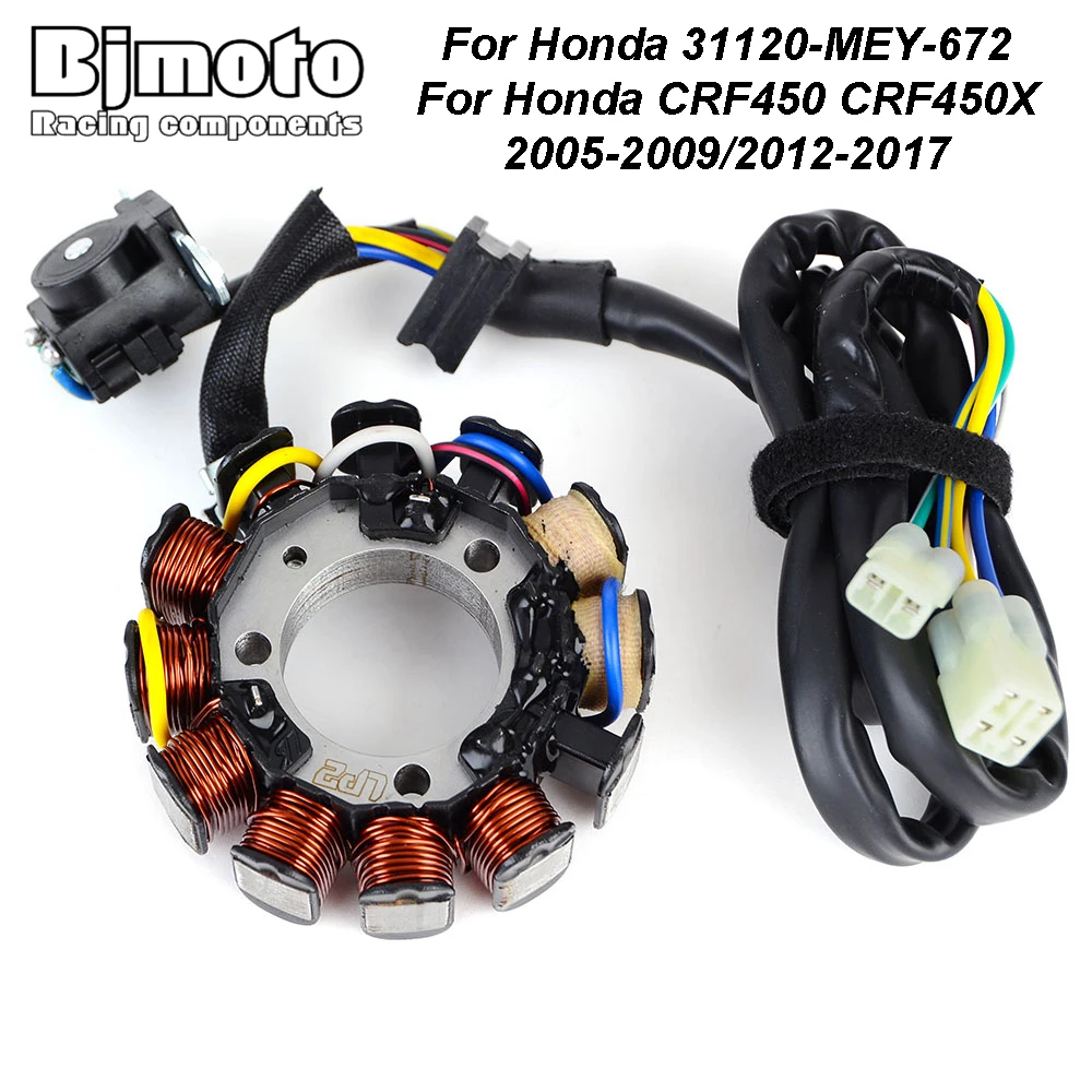 Motorcycle Generator Stator Coil For Honda CRF450 CRF450X 2005-2009/2012-2017 31120-MEY-672
Motorcycle Generator Stator Coil For Honda CRF450 CRF450X 2005-2009/2012-2017 31120-MEY-672