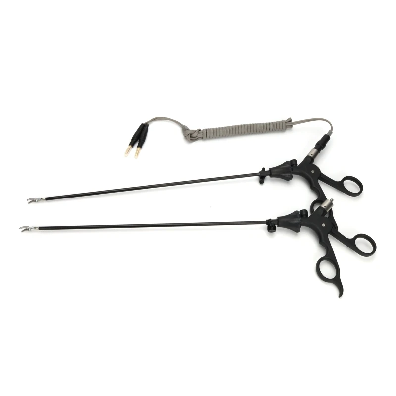 Laparoscopic bipolar coagulation forceps 5mm/3mm, Reusable bipolar forceps with cable
Laparoscopic bipolar coagulation forceps 5mm/3mm, Reusable bipolar forceps with cable