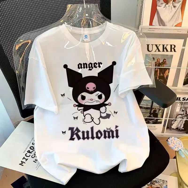 Sanrios Kawaii Anime Kuromi Cute Cartoon Girls Summer Cotton Short Sleeve T-Shirt New Loose Half Sleeve Top Birthday Gift
Sanrios Kawaii Anime Kuromi Cute Cartoon Girls Summer Cotton Short Sleeve T-Shirt New Loose Half Sleeve Top Birthday Gift