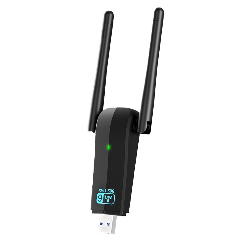 WiFi 6 USB Adapter Dual Band AX1800 2.4G/5GHz Wireless Network Card USB 3.0 WiFi6 Adapter for Windows 7/10/11
WiFi 6 USB Adapter Dual Band AX1800 2.4G/5GHz Wireless Network Card USB 3.0 WiFi6 Adapter for Windows 7/10/11