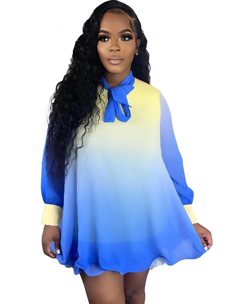 Sexy Gradient Print Chiffon Short Baggy Dresses Night Club Evening Outfits For Women Gowns Party Clubwear Prom Loose Mini Dress
Sexy Gradient Print Chiffon Short Baggy Dresses Night Club Evening Outfits For Women Gowns Party Clubwear Prom Loose Mini Dress