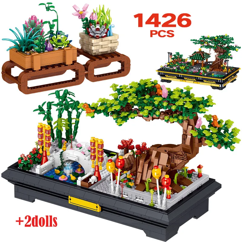 1426pcs City Mini Bonsai Model Building Blocks DIY Cherry Blossom Friends Potted Plant Figures Bricks Toy for Children Gifts
1426pcs City Mini Bonsai Model Building Blocks DIY Cherry Blossom Friends Potted Plant Figures Bricks Toy for Children Gifts