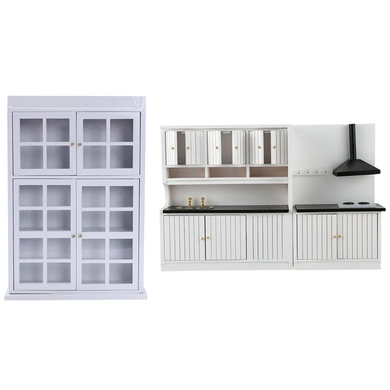 1/12 Dollhouse Miniature Furniture Dining Cabinet Display Shelf With 1:12 Dollhouse Miniature Furniture Kitchen Set
1/12 Dollhouse Miniature Furniture Dining Cabinet Display Shelf With 1:12 Dollhouse Miniature Furniture Kitchen Set