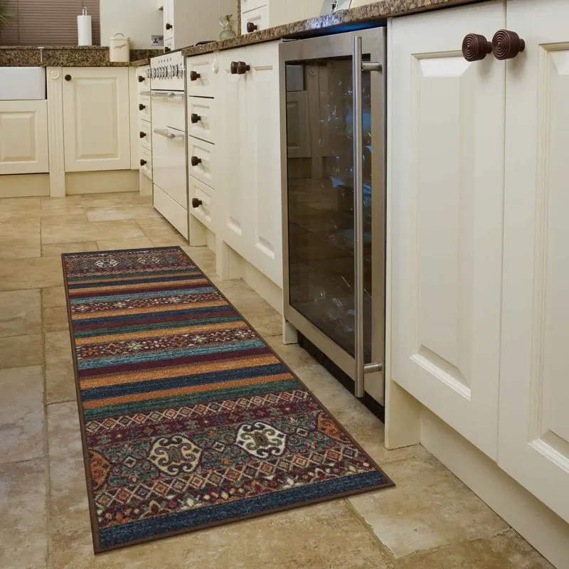 Stylish Non-Slip Rubberback Vintage Multicolor Striped 2x5 Indoor Runner Rug, 20" x 59" - Perfect for Kitchen, Hallway & Bathroo
Stylish Non-Slip Rubberback Vintage Multicolor Striped 2x5 Indoor Runner Rug, 20" x 59" - Perfect for Kitchen, Hallway & Bathroo