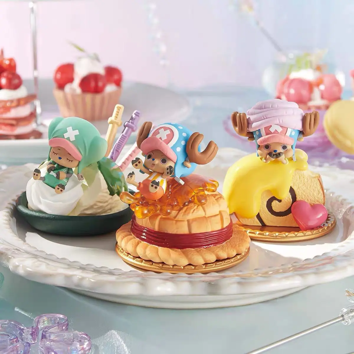 BANDAI bansoon One Piece коллекция Тони Чоппер Vol.1 Коллекционная Аниме Фигурка модель