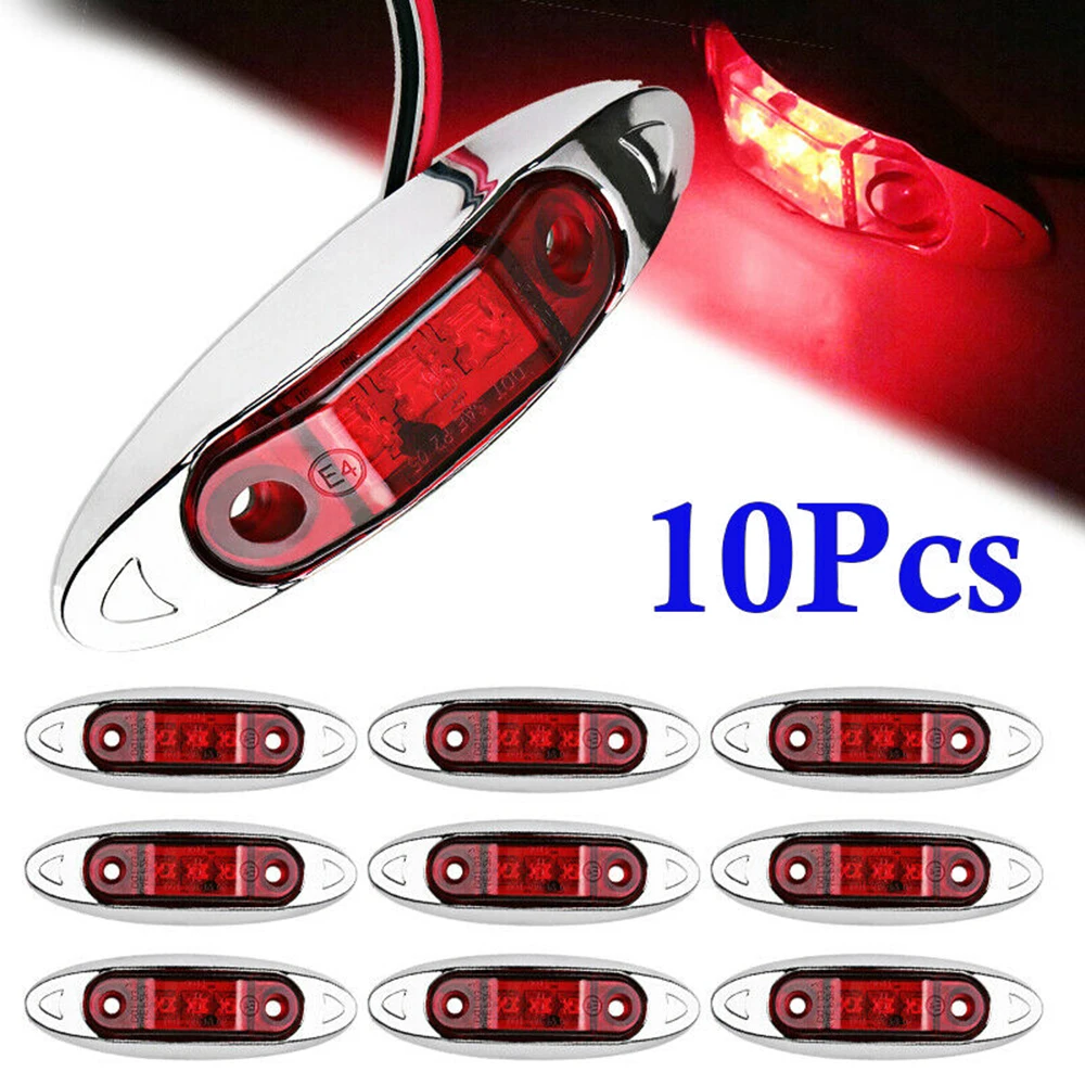 10PCS Front Side Marker 3LED Light Car Truck Van Trailer Lorry Lamp 9-30V Low Power And High Brightness Waterproof LED Lights
10PCS Front Side Marker 3LED Light Car Truck Van Trailer Lorry Lamp 9-30V Low Power And High Brightness Waterproof LED Lights