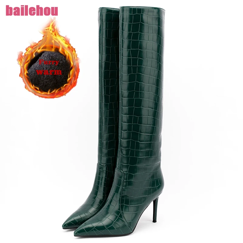 Fashion Fur Knee High Boots For Women 2023 Slip-On Winter Warm New Ladies Modern Boots Female Shoes Western Heels Big Size Pumps
Fashion Fur Knee High Boots For Women 2023 Slip-On Winter Warm New Ladies Modern Boots Female Shoes Western Heels Big Size Pumps