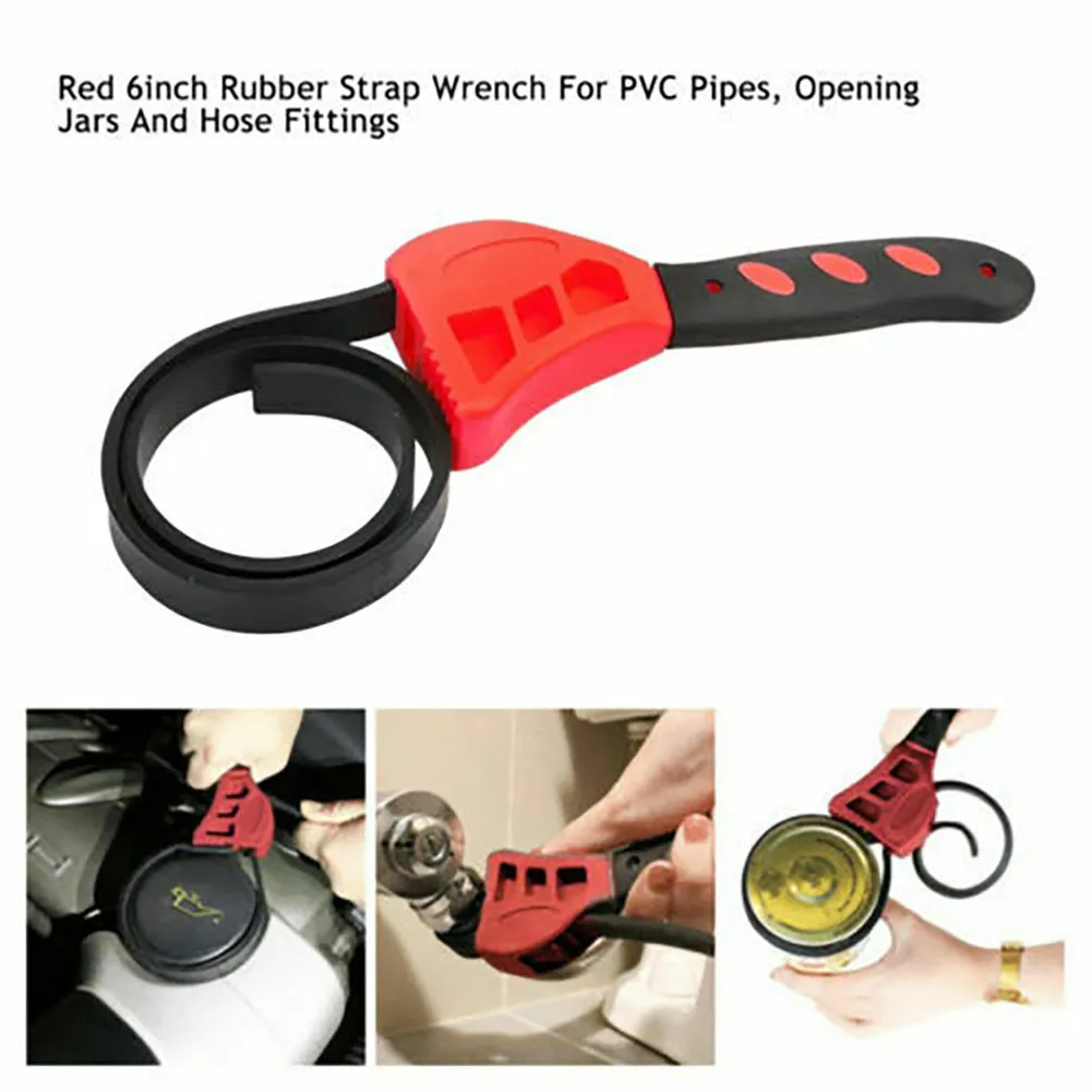 Multi Function 500mm Non-slip Adjustable 6in Belt Spanner Universal Rubber Strap Wrench Tool Oil Filter Spanner Car Repair Tool
Multi Function 500mm Non-slip Adjustable 6in Belt Spanner Universal Rubber Strap Wrench Tool Oil Filter Spanner Car Repair Tool