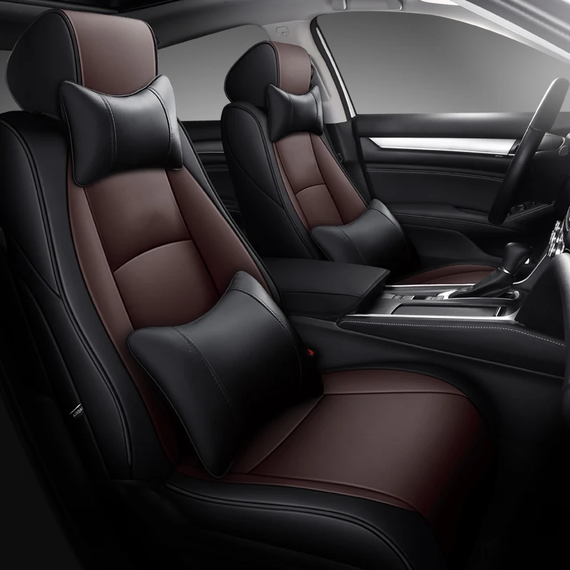 Car Seat Covers Full Set Waterproof Leather Cushion For Honda Accord 10th Generation 2018 - 2022 custom made leather Styling
Car Seat Covers Full Set Waterproof Leather Cushion For Honda Accord 10th Generation 2018 - 2022 custom made leather Styling