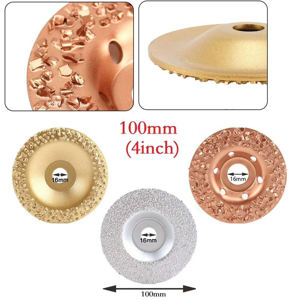 100mm Diamond Grinding Disc Bronze/gold/sliver For Finishing Polishing Rubber Tire Concrete Granite Wood Grinding Tools
100mm Diamond Grinding Disc Bronze/gold/sliver For Finishing Polishing Rubber Tire Concrete Granite Wood Grinding Tools
