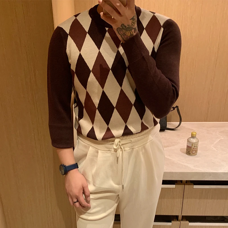 New Autumn Winter Casual Sweater Men Loose Classic Style Round Neck Long Sleeve Mens Fashion Pullovers Sweaters Knit Tops L159
New Autumn Winter Casual Sweater Men Loose Classic Style Round Neck Long Sleeve Mens Fashion Pullovers Sweaters Knit Tops L159