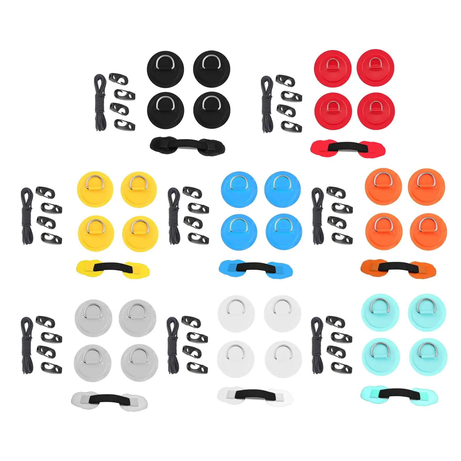 D Ring Pad Patch Bungee Accessories Set Good Performance Waterproof Lightweight with Cord Hooks Durable for Inflatable Surfboard
D Ring Pad Patch Bungee Accessories Set Good Performance Waterproof Lightweight with Cord Hooks Durable for Inflatable Surfboard