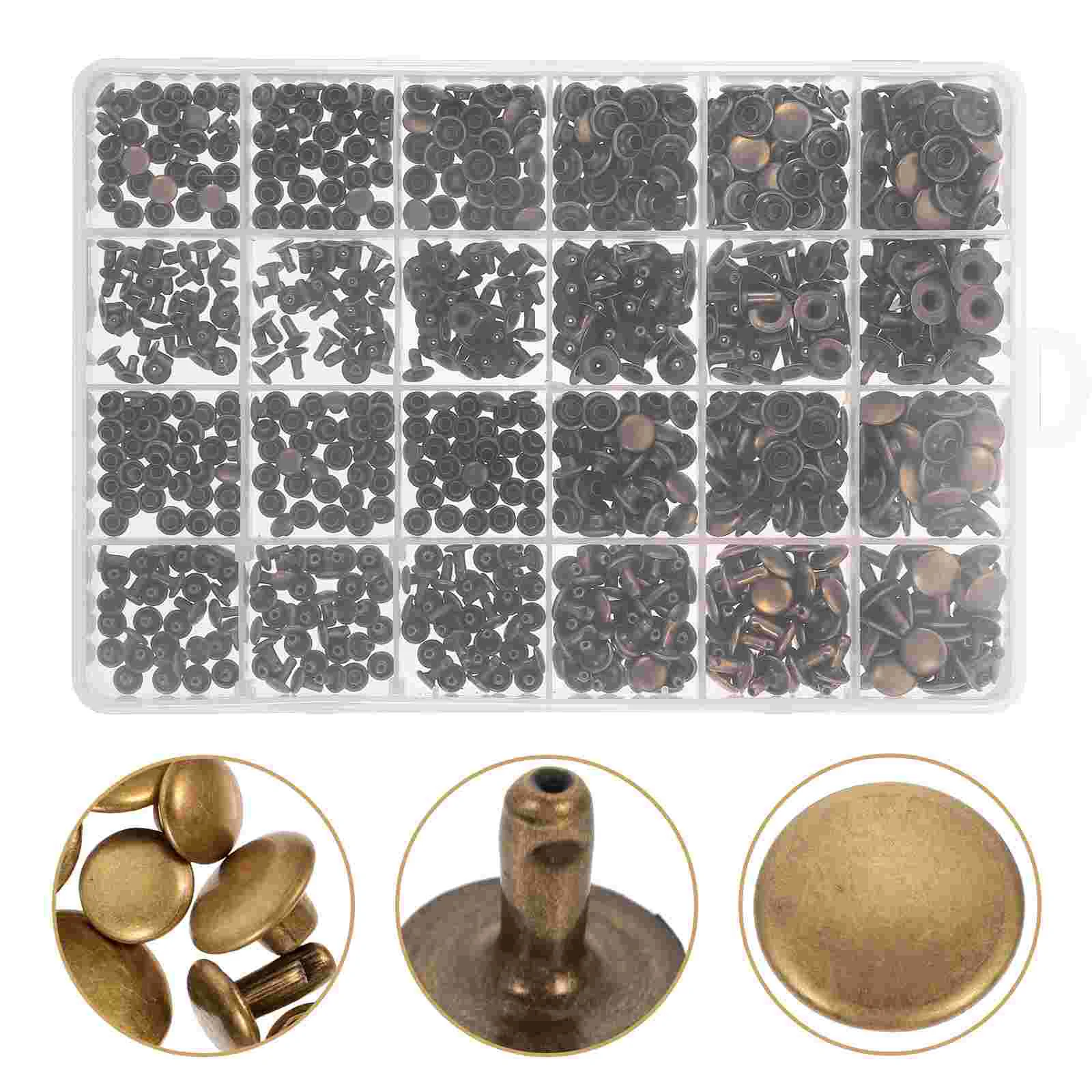 360 Pcs Double-sided Rivets Leash Clothing Round Quick Use Tubular Professional Copper Belt
360 Pcs Double-sided Rivets Leash Clothing Round Quick Use Tubular Professional Copper Belt