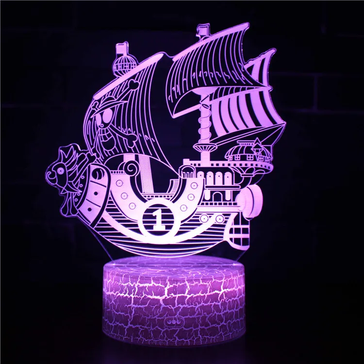 Sailboat Nightlight Yacht 3D Illusion Lamp Cartoon Pirate Ship Atmosphere Lighting Bedside LED Light Birthday Gift for Kids Room
Sailboat Nightlight Yacht 3D Illusion Lamp Cartoon Pirate Ship Atmosphere Lighting Bedside LED Light Birthday Gift for Kids Room