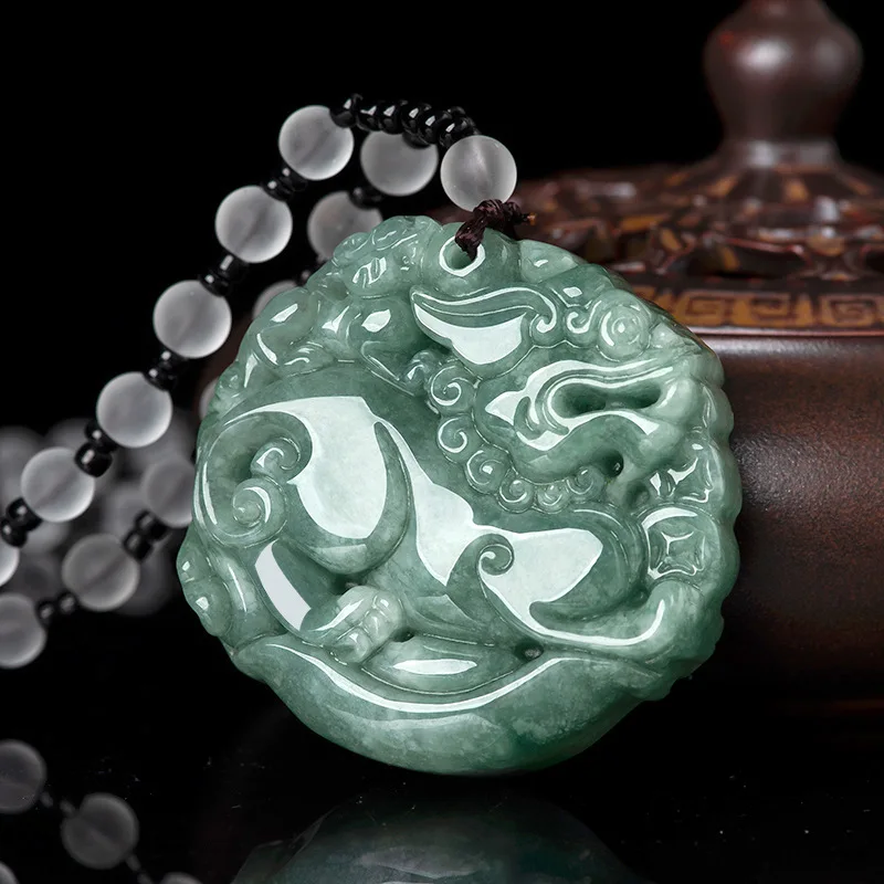 Maichuang/jade Lucky Pixiu Emerald Necklace Pendant Fashion Jewelry Accessories Men Women Couple luck Gift Amulet
Maichuang/jade Lucky Pixiu Emerald Necklace Pendant Fashion Jewelry Accessories Men Women Couple luck Gift Amulet